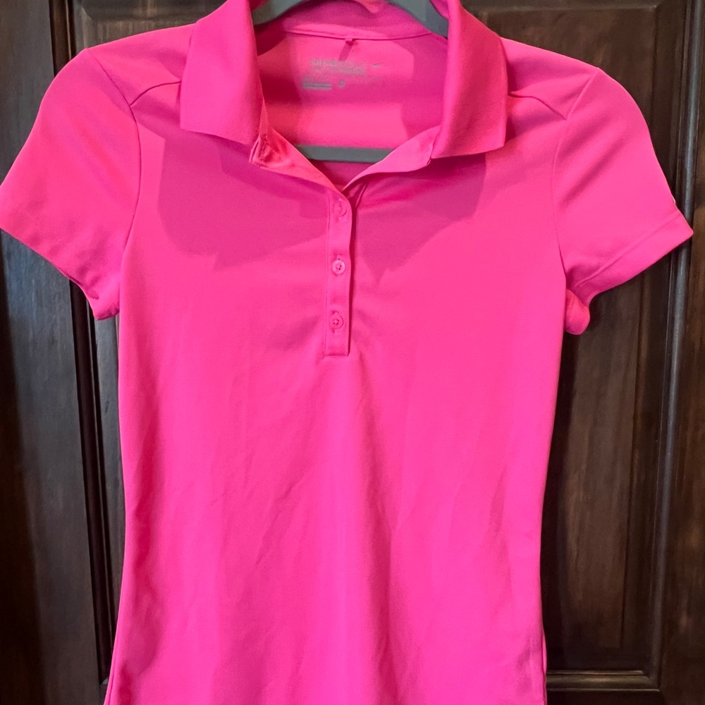 Nike Golf Pink Button Down Shirt